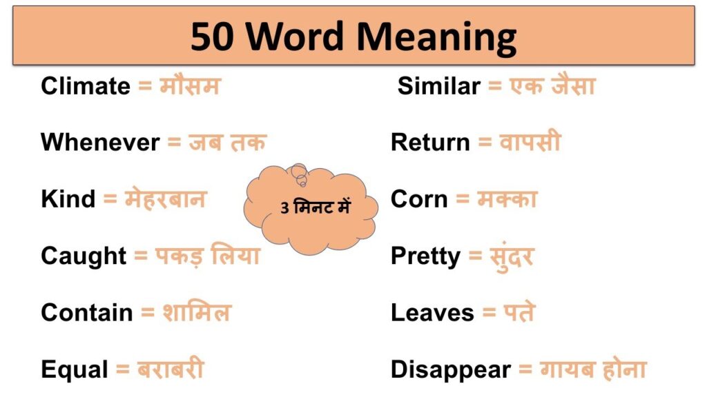 words meaning